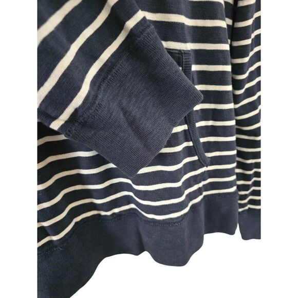 J. Crew Striped Hooded Pullover Sweatshirt Medium preppy outdoor   party school - Picture 4 of 8